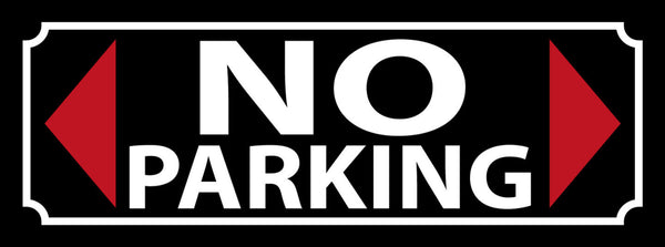 Schild No Parking Parkverbot Parken Verboten Parkplatz Auto 27x10 Blech od.Holz