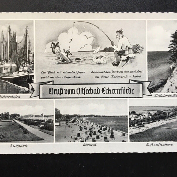 Gruß vom Ostseebad Eckernförde - Collage - Angler 954 TH