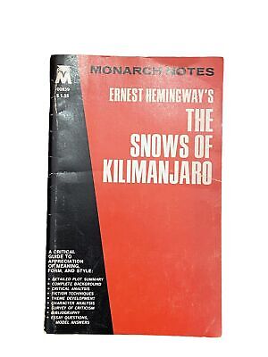 2643 Austin Fowler ERNEST HEMINGWAY'S THE SNOWS OF KILIMANJARO