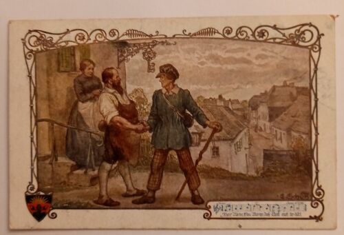Deutscher Schulverein - Herr Vater, Frau Mutter - Künstlerkarte 500107A gr D