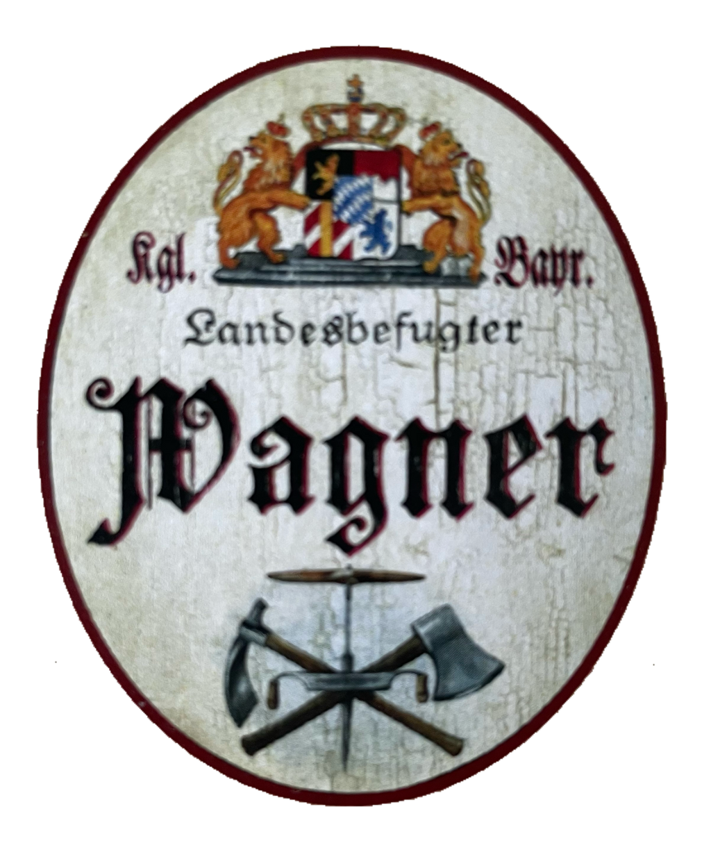 Nostalgie Holzschild Bayern Königlich Bayerischer Landesbefugter Wagner Schild