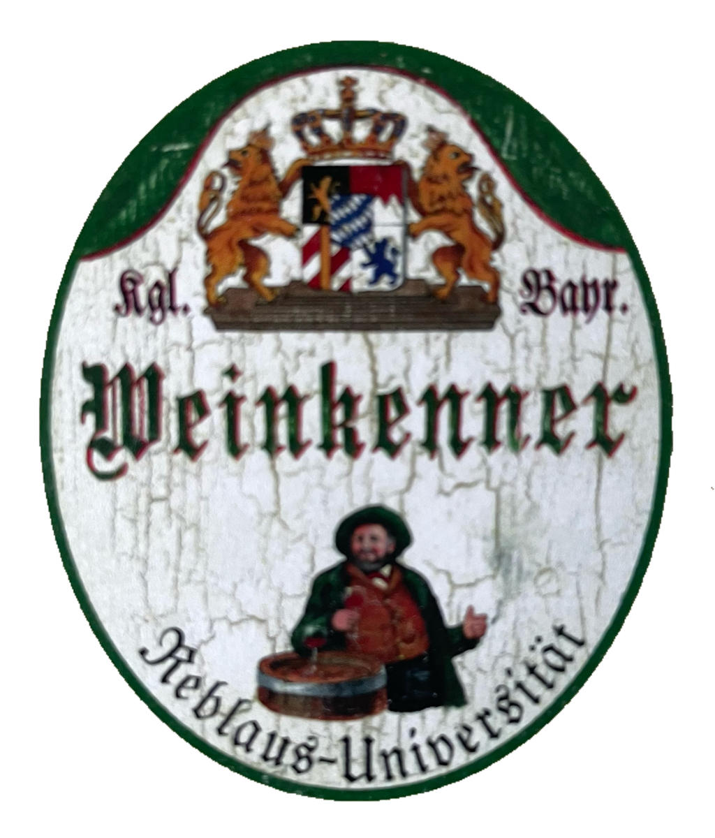 Nostalgie Holzschild Bayern Königlich Bayerischer Weinkenner Reblaus Uni Schild