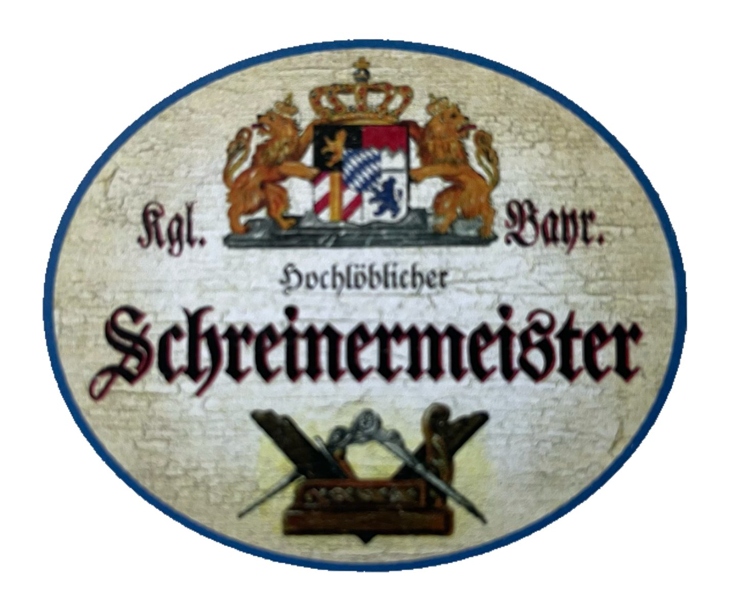 Nostalgie Holzschild Bayern Königlich Bayerischer Hochlöblicher Schreinermeister