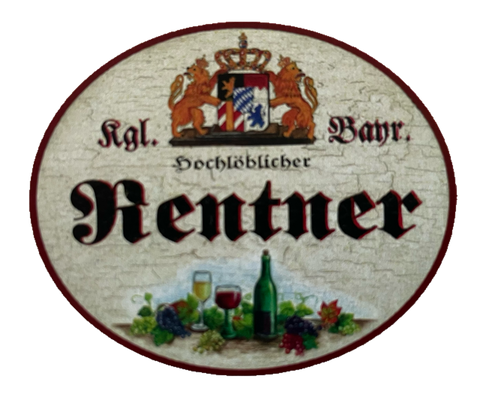 Nostalgie Holzschild Bayern Königlich Bayerischer Hochlöblicher Rentner Schild