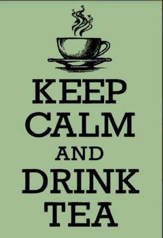 Schild Keep calm and dtink tea Tee trinken 12x18/20x30/30x40 Blech oder Holz