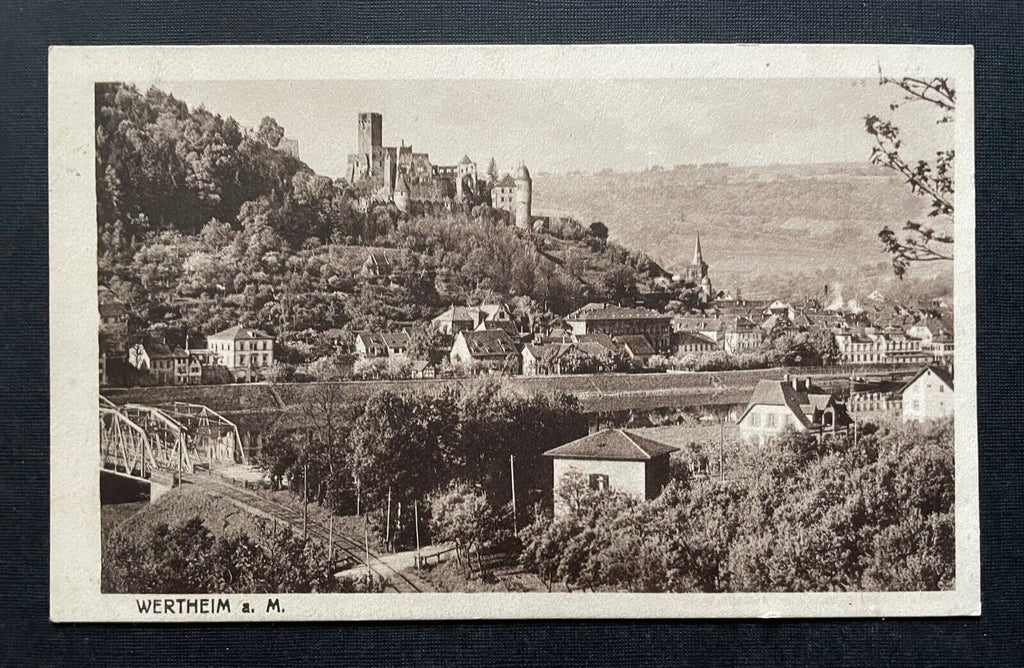 Wertheim am Main Stadt Fluss Burg Brücke Baden-Württemberg Deutschland 400457 F