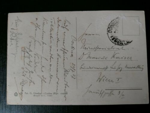 Grand Hotel di Misurina col Sorapis Alpen Schweiz Ruderboot 402509 WM