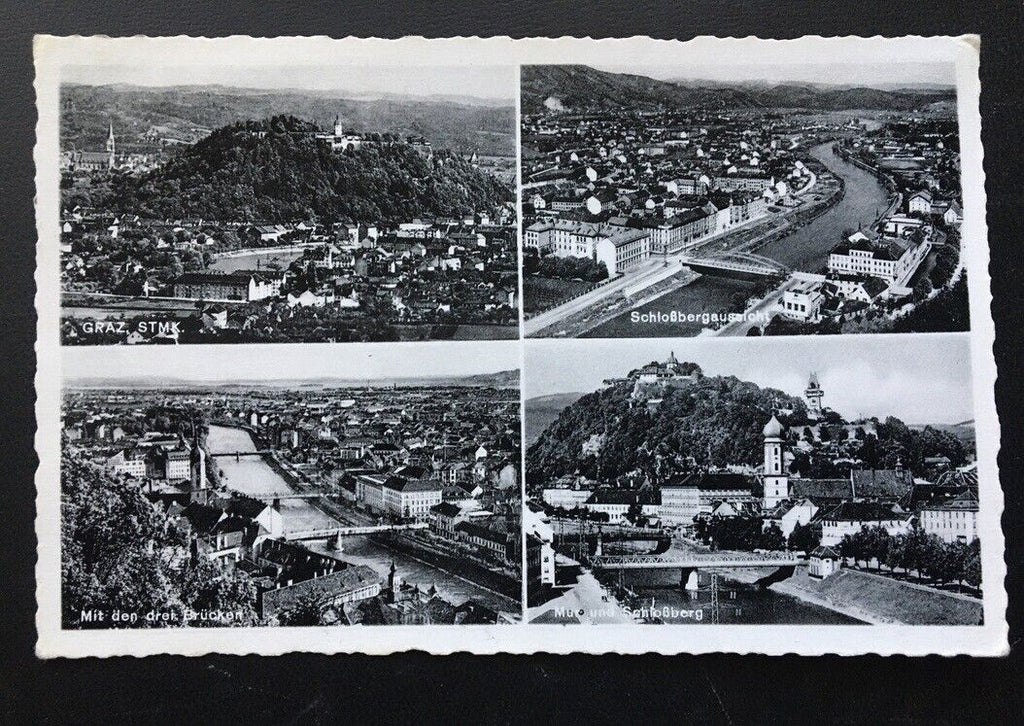 Graz - Collage - Schloßberg - Brücken - Steiermark 400231 TH