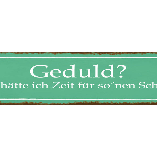 Schild Gutes Ende Alles wird Gut Happy End Glücklich  46 x 10 Blech od. Holz