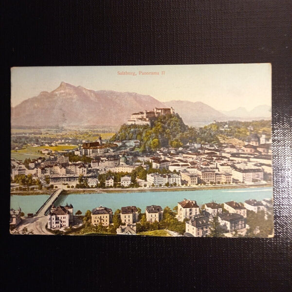 Salzburg, Festung u.Untersberg vom Kapuzinerberg 430067 gr