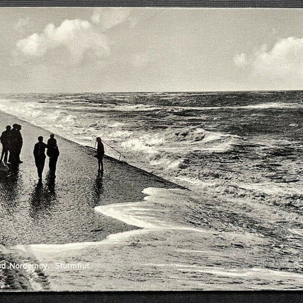 Nordseebad Norderney Sturmflut Welle Ufer Niedersachsen Deutschland 410163 TH C