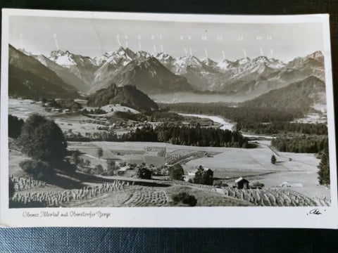Oberes Illertal mit Oberstorfer Berge Alpen Felder Gletscher 402529 WM F