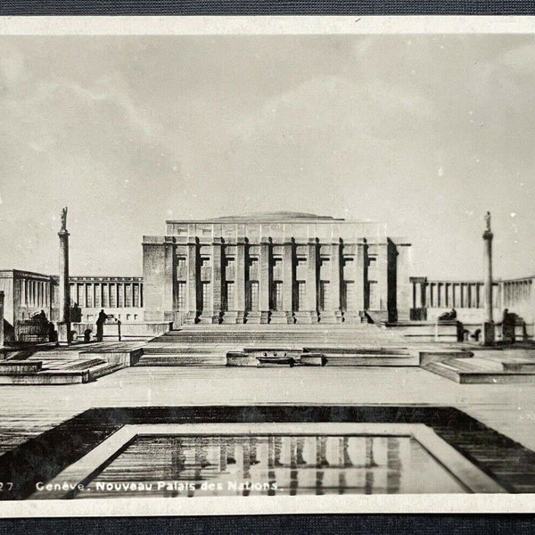 Genf Genève Nouveau Palais des Nations Völkerbundpalast Gebäude Schweiz 410108 C