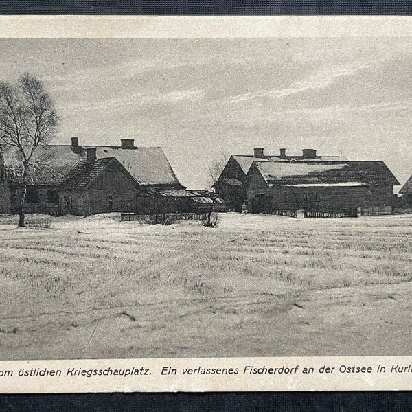 Östlicher Kriegsschauplatz Verl.Fischerdorf Ostsee Kurland Lettland 410115 TH C