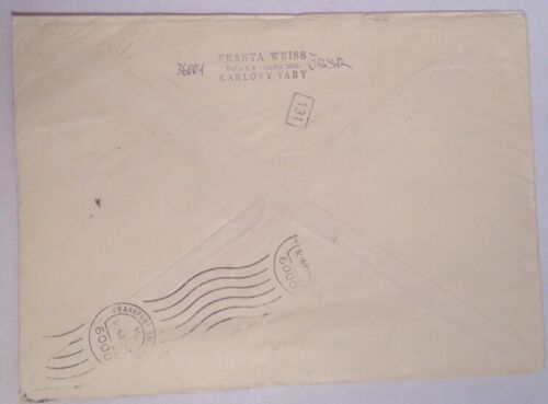 CSSR Block Tiziano Expres Brief Karlovy Vary 23 x 16,5 cm 13094