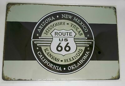 Nostalgie Nostalgie Retro Blechschild US Route 66 States 30x20 50136