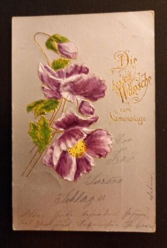 Die Besten Wünsche Zum Namenstag Prägekarte 600781A Ga G