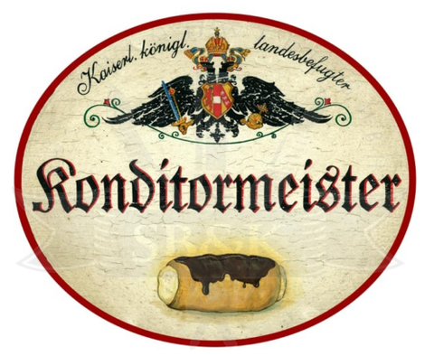 KuK Nostalgie Holzschild Konditormeister