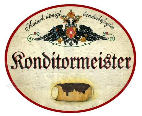 KuK Nostalgie Holzschild Konditormeister