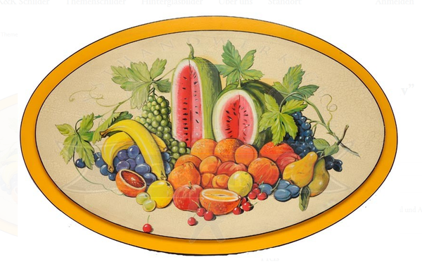 KuK Nostalgie Holzschild Obstmotiv