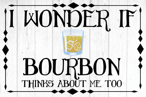 Schild Bourbon Alkohol Glas Whiskey Trinken 12x18 / 20x30 / 30x40 Blech od. Holz