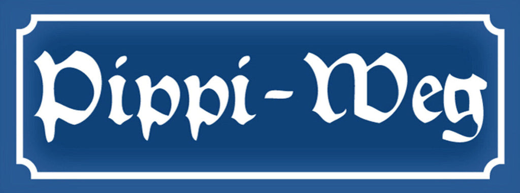 Schild Pippi Weg Straße WC Hunde Klo Gassi Platz Ort Stadt 27 x 10 Blech od.Holz