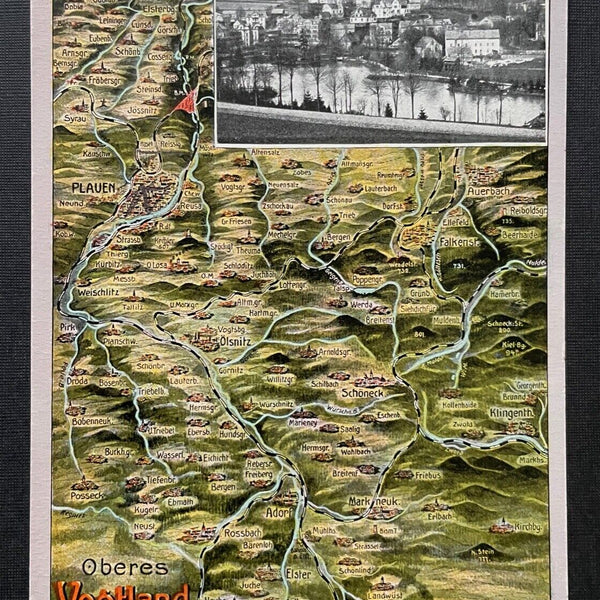 Bad Elster Kurort Oberes Vogtland Landkarte Sachsen Deutschland 402178 TH A