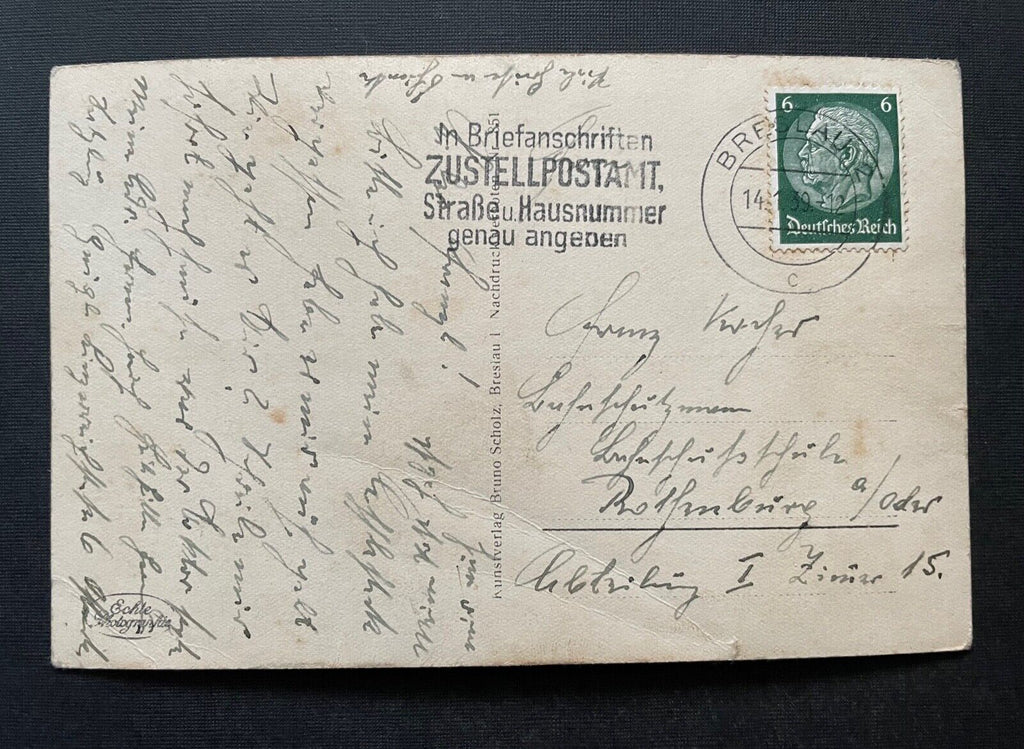 Breslau Oder Partie Kreuzkirche Dom Fluss Stadt Schlesien Polen 402180 TH A