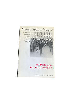 4658 Franz Schausberger INS PARLAMENT, UM ES ZU ZERSTÖREN. DAS "PARLAMENTARISCH