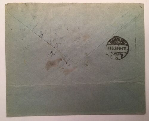 Dänemark Danmark Registred 1923 15.5 x 12.5 cm nach Hamburg A14209