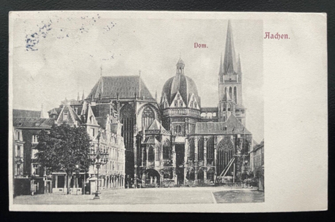 Aachen Dom Kirche Turm Gebäude Nordrhein-Westfalen Köln Deutschland 600188A TH D