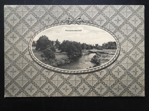 Heidelandschaft (Chr.Pleines) - Fluss Wald - Künstlerkarte 180105 TH