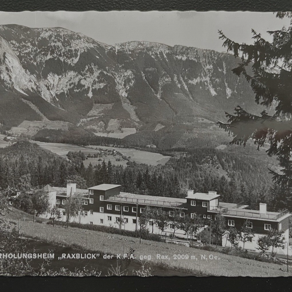 Kur Erholungsheim Raxblick Rax Berg Gebirge Gebäude Niederösterreich 600178A D