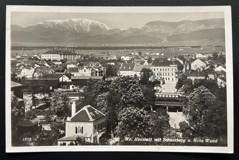 Wiener Neustadt Schneeberg Stadtblick Gebäude Berg Niederösterreich 600176A TH D