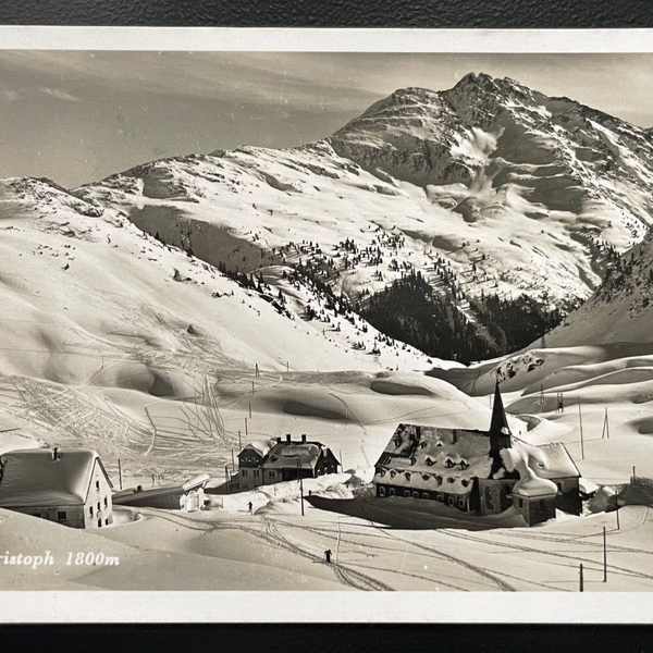 St. Christoph Berg Gebirge Kirche Schnee Winter Tirol Österreich 600152A TH D