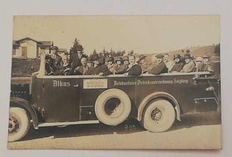 Salzburg Albus Autobus Linie XII Gaisberg Spitze Autostraße Alpen 600287A tl