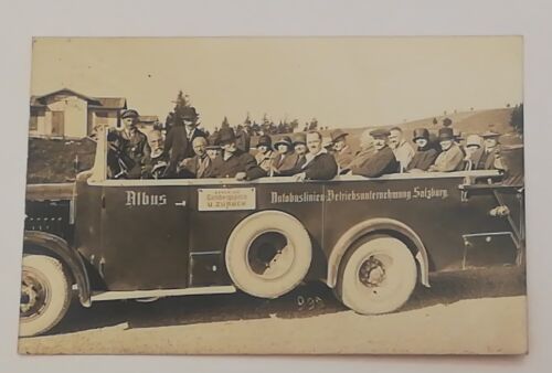 Salzburg Albus Autobus Linie XII Gaisberg Spitze Autostraße Alpen 600287A tl