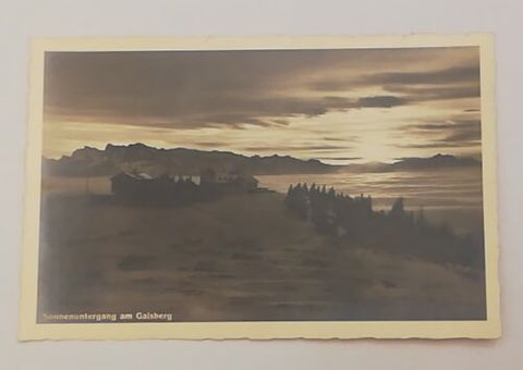 Salzburg Gaisberg Sonnenuntergang Himmel Haus Berg Sonne 600291A tl