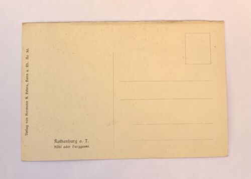 ak, Bayern, Rothenburg, Burggasse Strassenansicht (40056 BW)