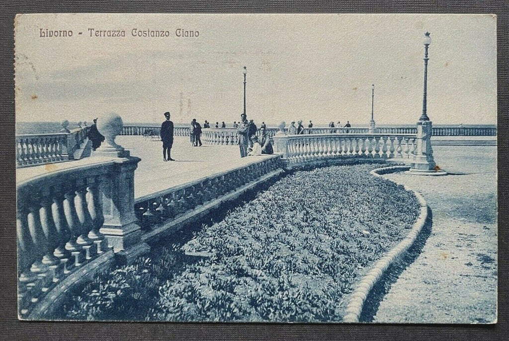 Livorno Terrazza Costanzo Ciano Terrasse Park Toskana Italien 402617 TH C