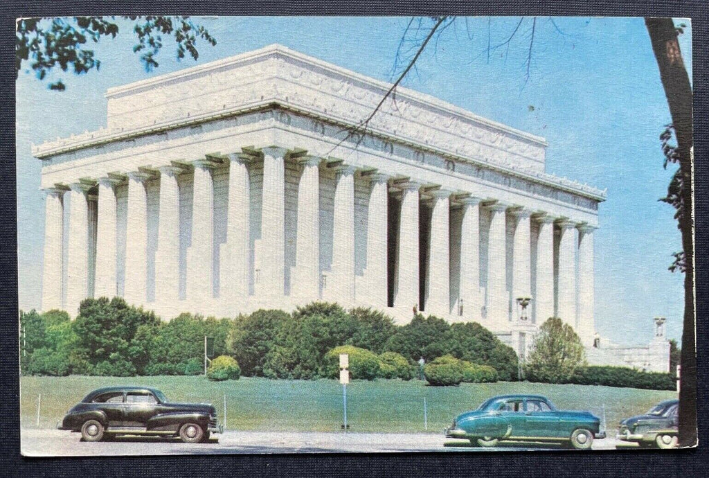 Lincoln Memorial Denkmal Gebäude Vorplatz Autos Washington D.C. USA 402682 TH C