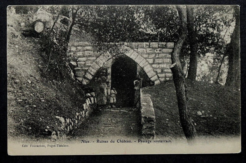 Nice Nizza Ruines du Chateau Burgruinen Untergrundpassage Frankreich 402624 TH C