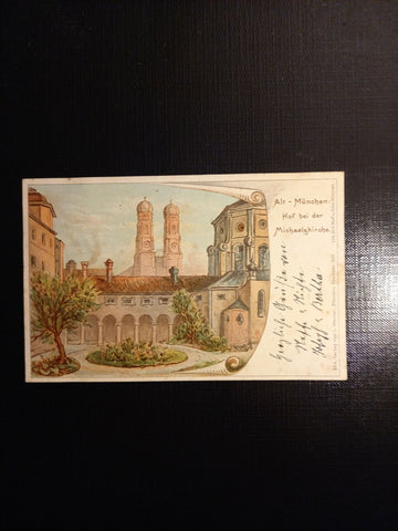 Alt München Hof bei der Michaels Kirche 410610 gr C
