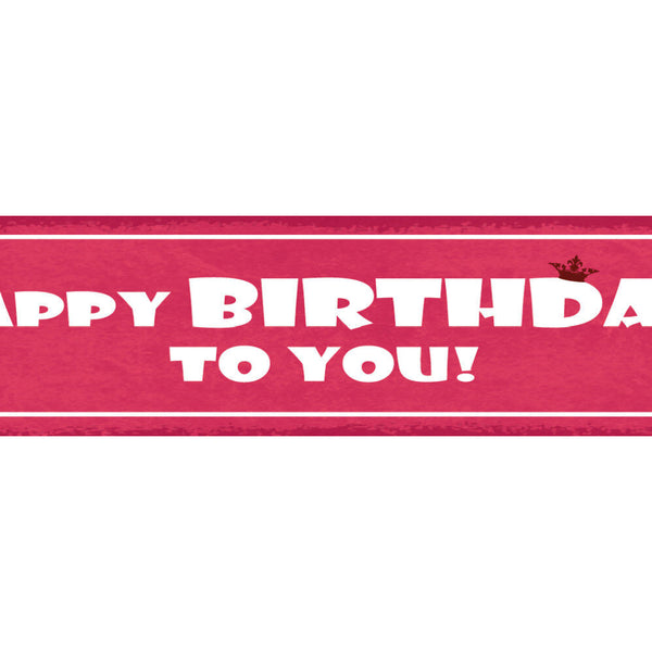 Schild Happy Birthday To You Alles Gute Geburtstag Grüße 46 x 10 Blech od. Holz