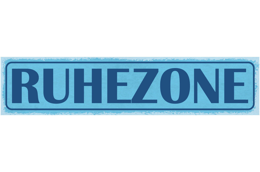 Schild Ruhezone Relaxen Ausruhen Freizeit Ecke Ruhig 46 x 10 Blech od. Holz