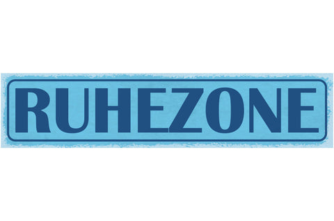 Schild Ruhezone Relaxen Ausruhen Freizeit Ecke Ruhig 46 x 10 Blech od. Holz