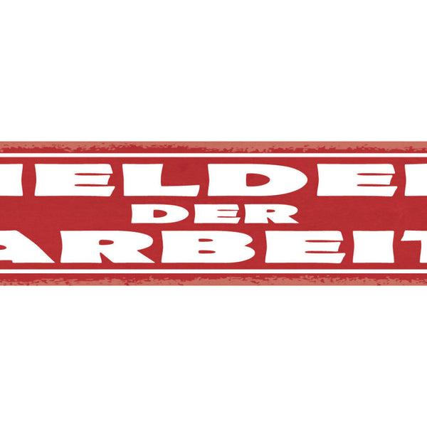 Schild Helden Der Arbeit Job Arbeiter Angestellter 46 x 10 Blech od. Holz