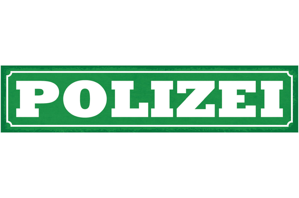 Schild Polizei Behörde Stelle Direktion Polizisten 46 x 10 Blech od. Holz