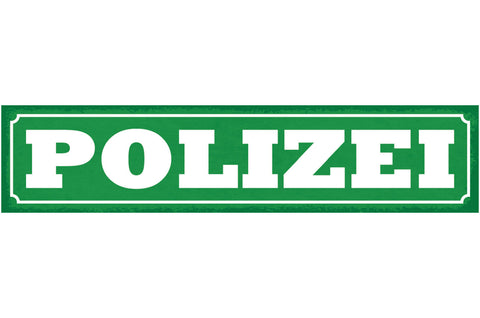 Schild Polizei Behörde Stelle Direktion Polizisten 46 x 10 Blech od. Holz