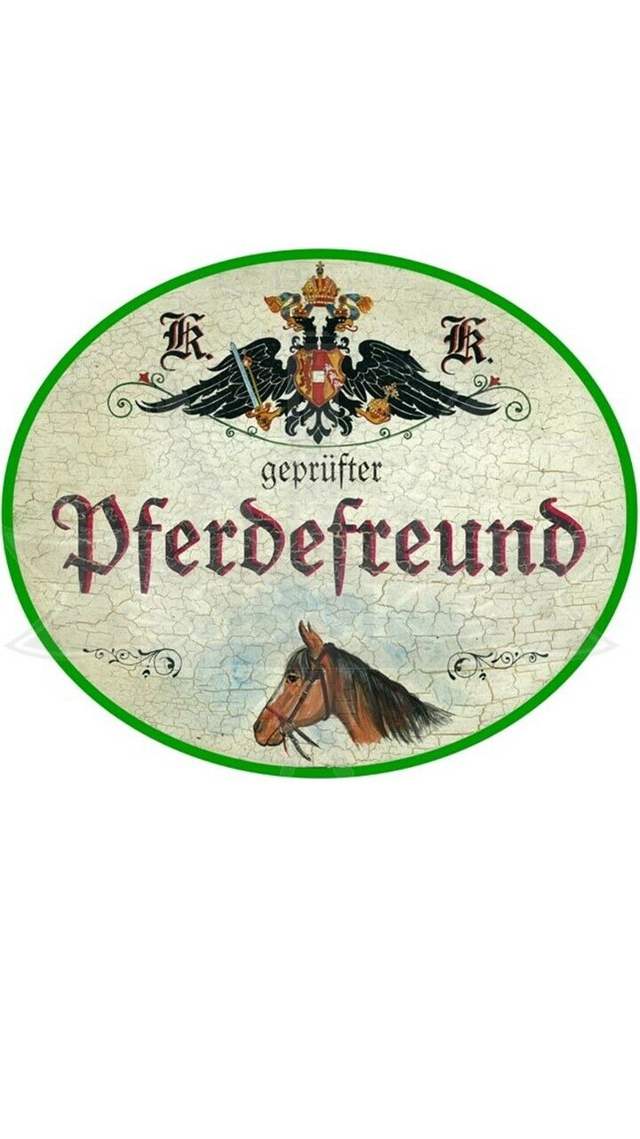 KuK Nostalgie Holzschild "Pferdefreund"